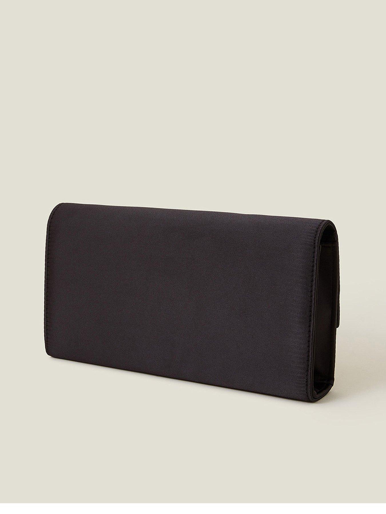 Image 3 of 5 of Accessorize Bow Clutch - Black