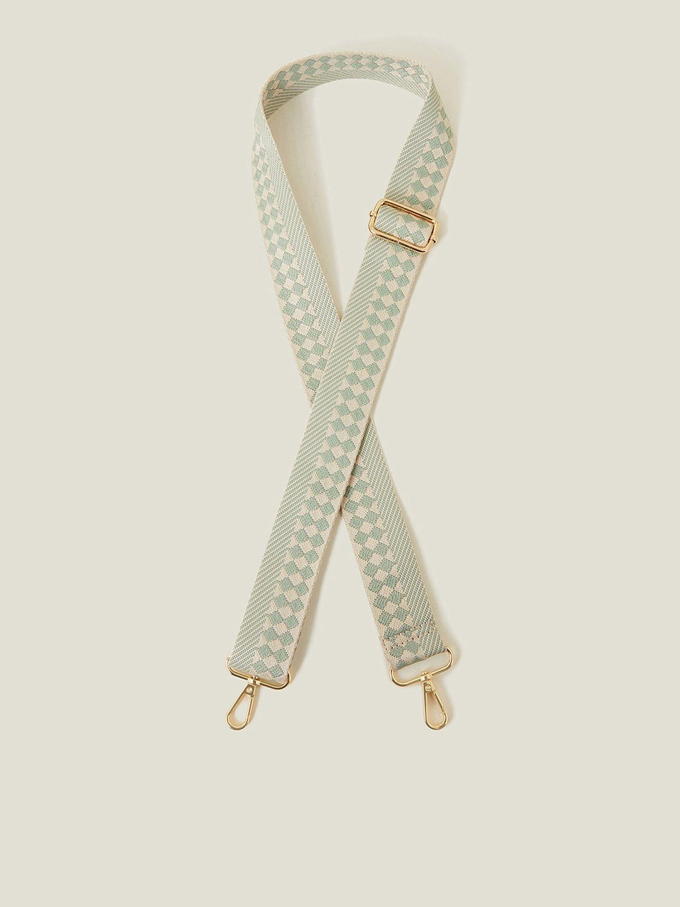 Image 1 of 3 of Accessorize Geometric Bag Strap - Green