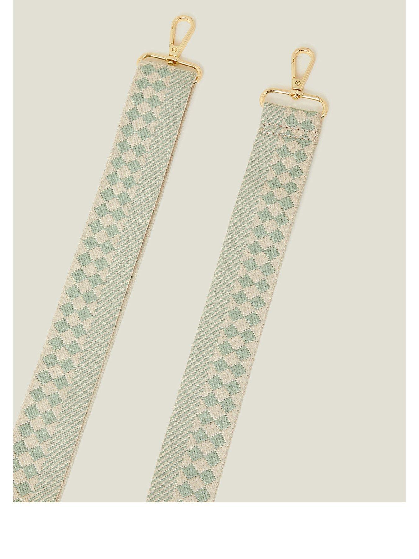 Image 3 of 3 of Accessorize Geometric Bag Strap - Green