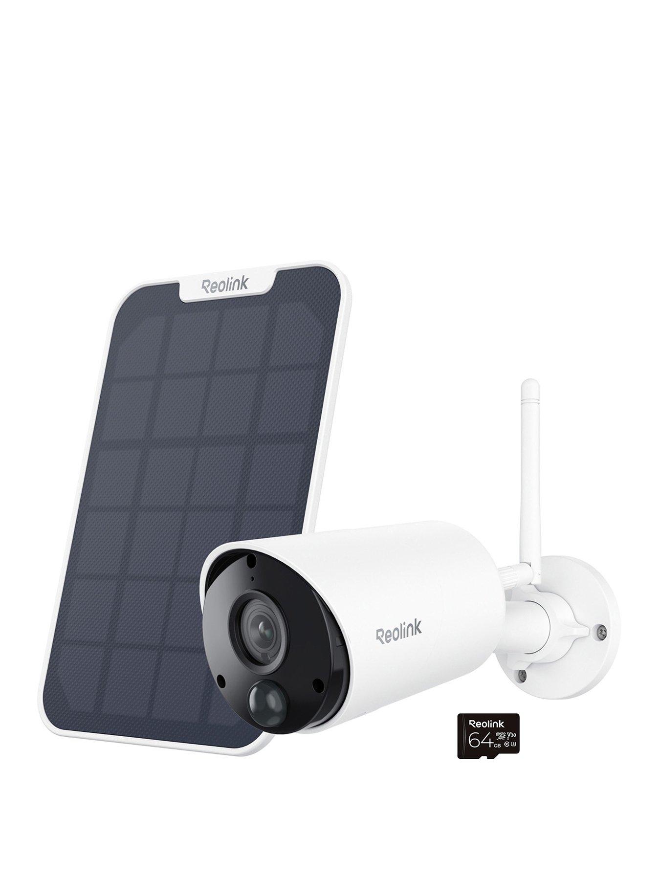 Image 1 of 6 of Reolink Reolink 3MP Wi-Fi Battery Security Camera for Outdoors, Smart Detection, No Monthly Fees, Argus Series B320+Solar Panel + 64GB SD Card