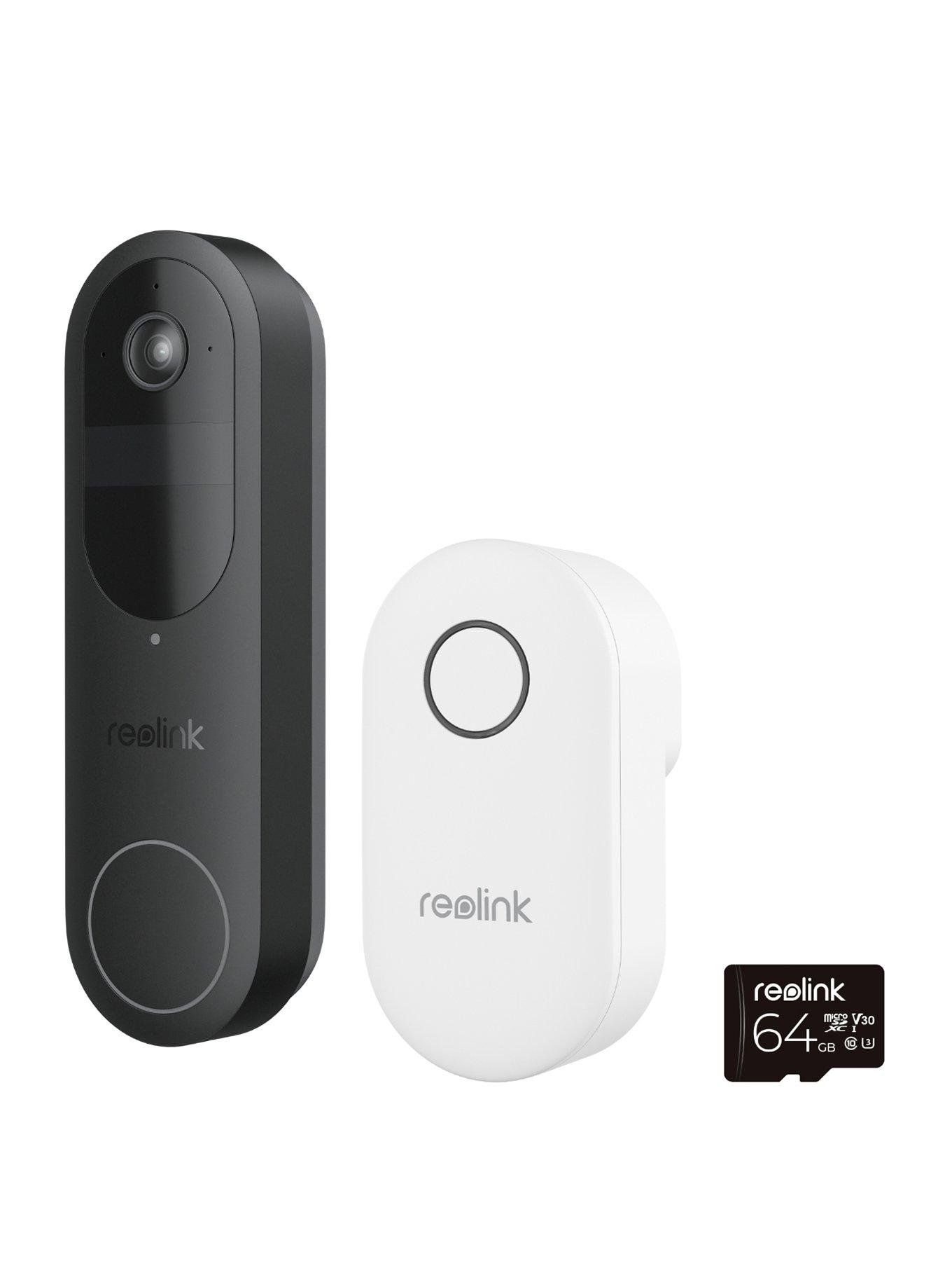 undefined Reolink 2K WiFi AI Battery Doorbell with Chime + 64GB