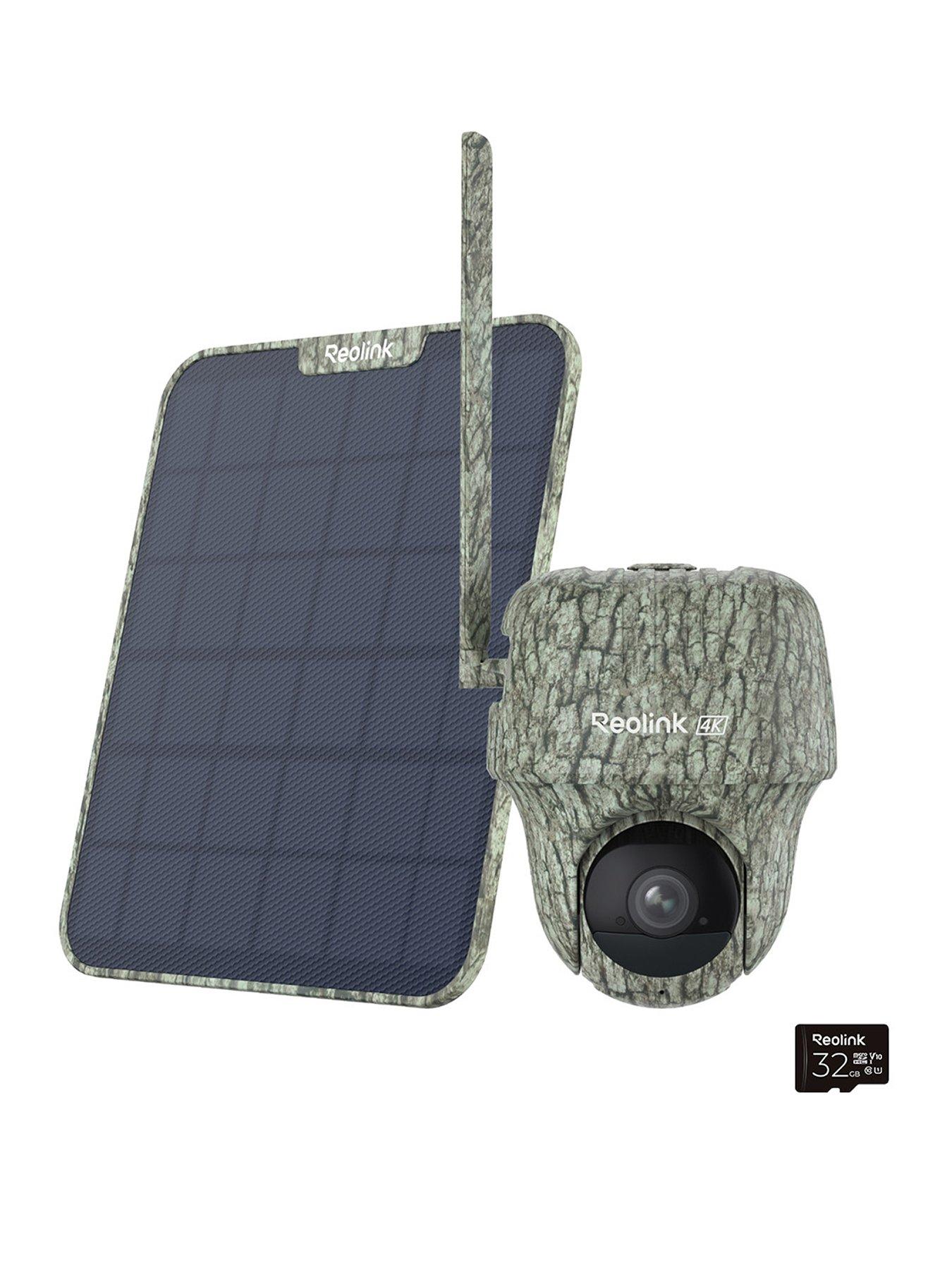 Reolink Reolink Battery PT Wildlife 4G LTE Camera, Animal Detection  &  Recognition,4K 360° View Go Series G450 with Solar Panel 2 + 64GB SD Card