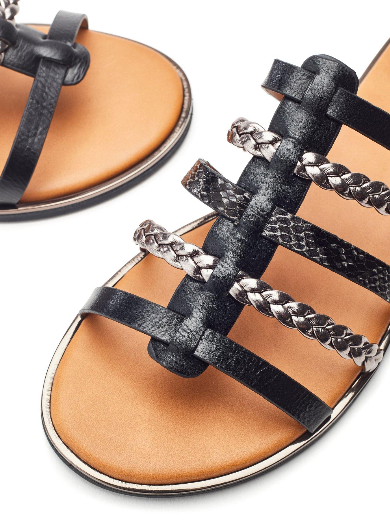 Image 3 of 4 of Moda In Pelle Junie Multi Strap Sandals - Black