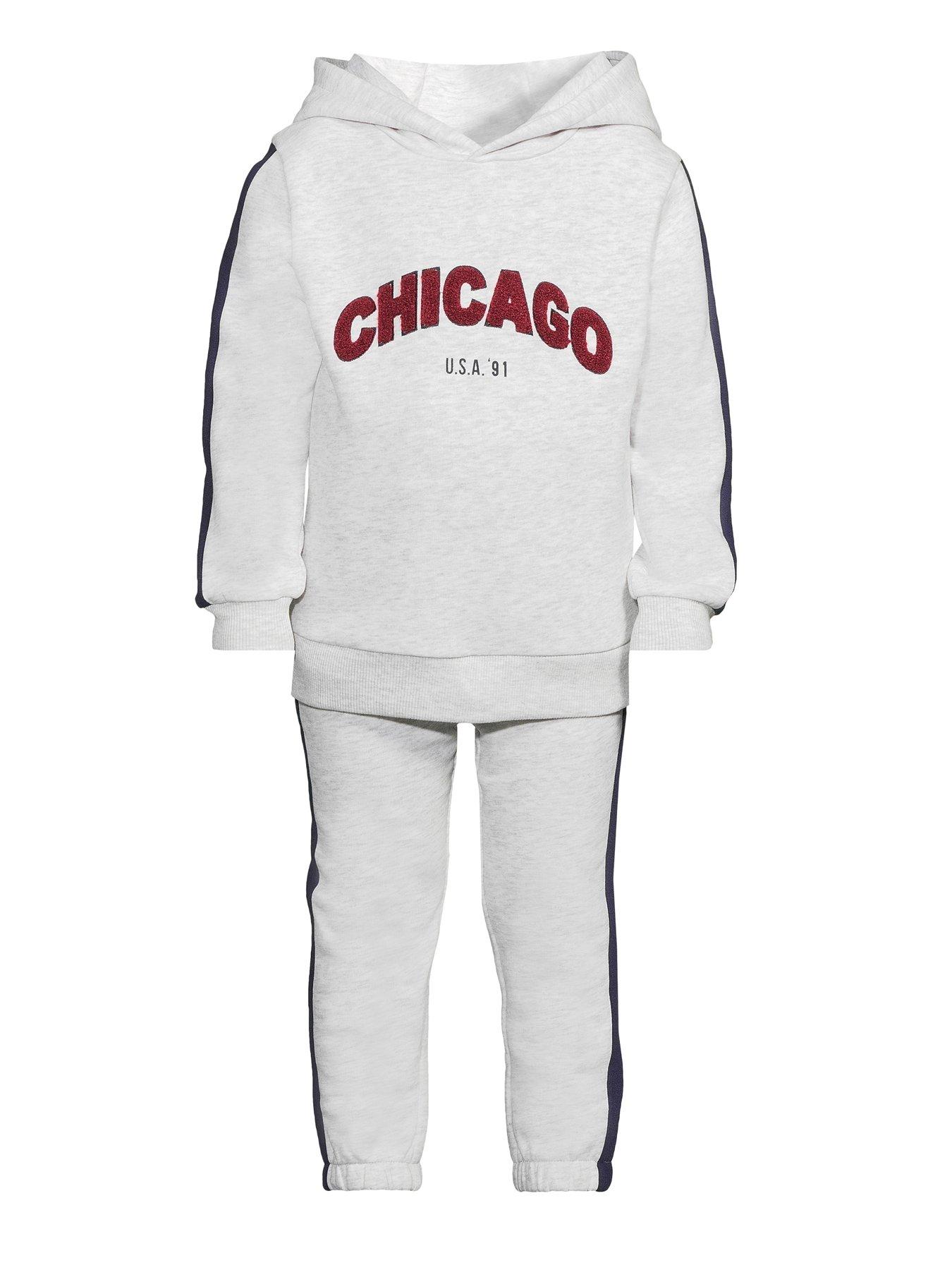 Image 6 of 6 of The Very Collection Boys Varsity Hoodie And Jog Set - Grey