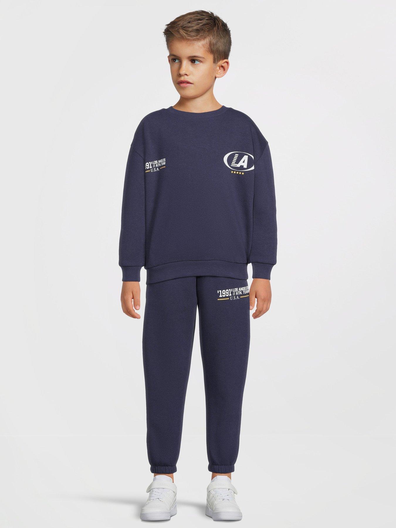 The Very Collection Boys Sweat And Jogger Set - Navy