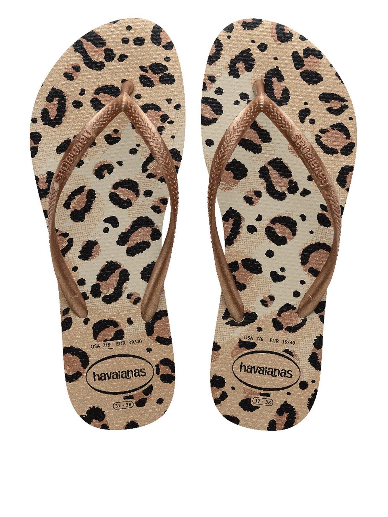 Image 1 of 4 of Havaianas Slim Animals Flip Flop - Brown