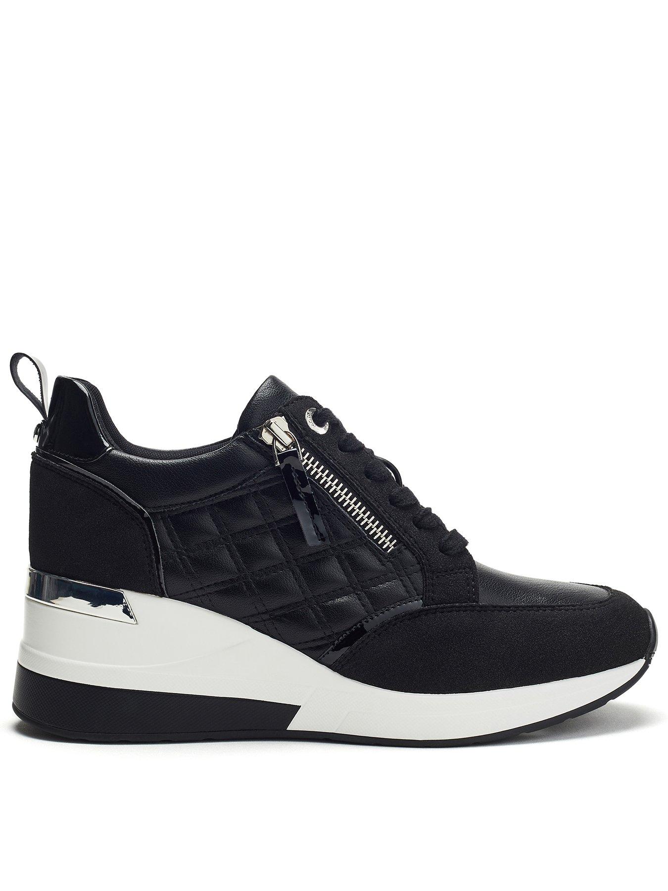 Moda In Pelle Carrley Wedge Trainers - Black