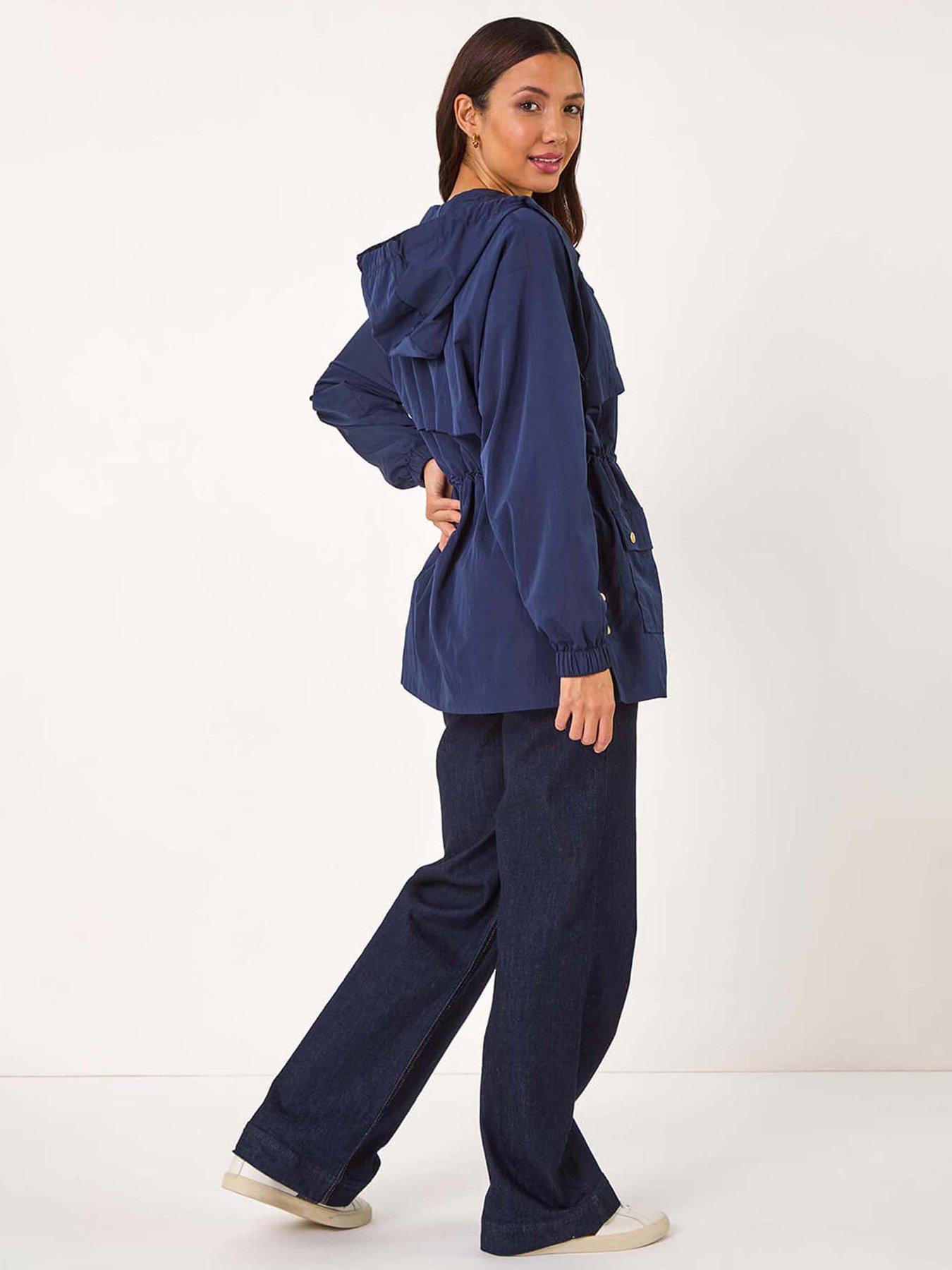 Image 2 of 5 of Roman Shower Resistant Rain Jacket - Navy