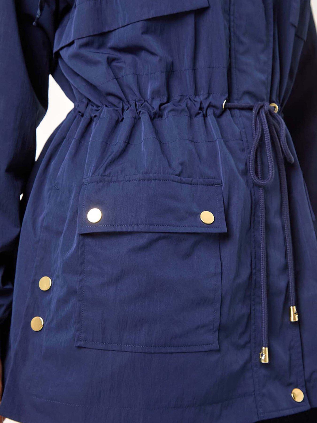 Image 5 of 5 of Roman Shower Resistant Rain Jacket - Navy