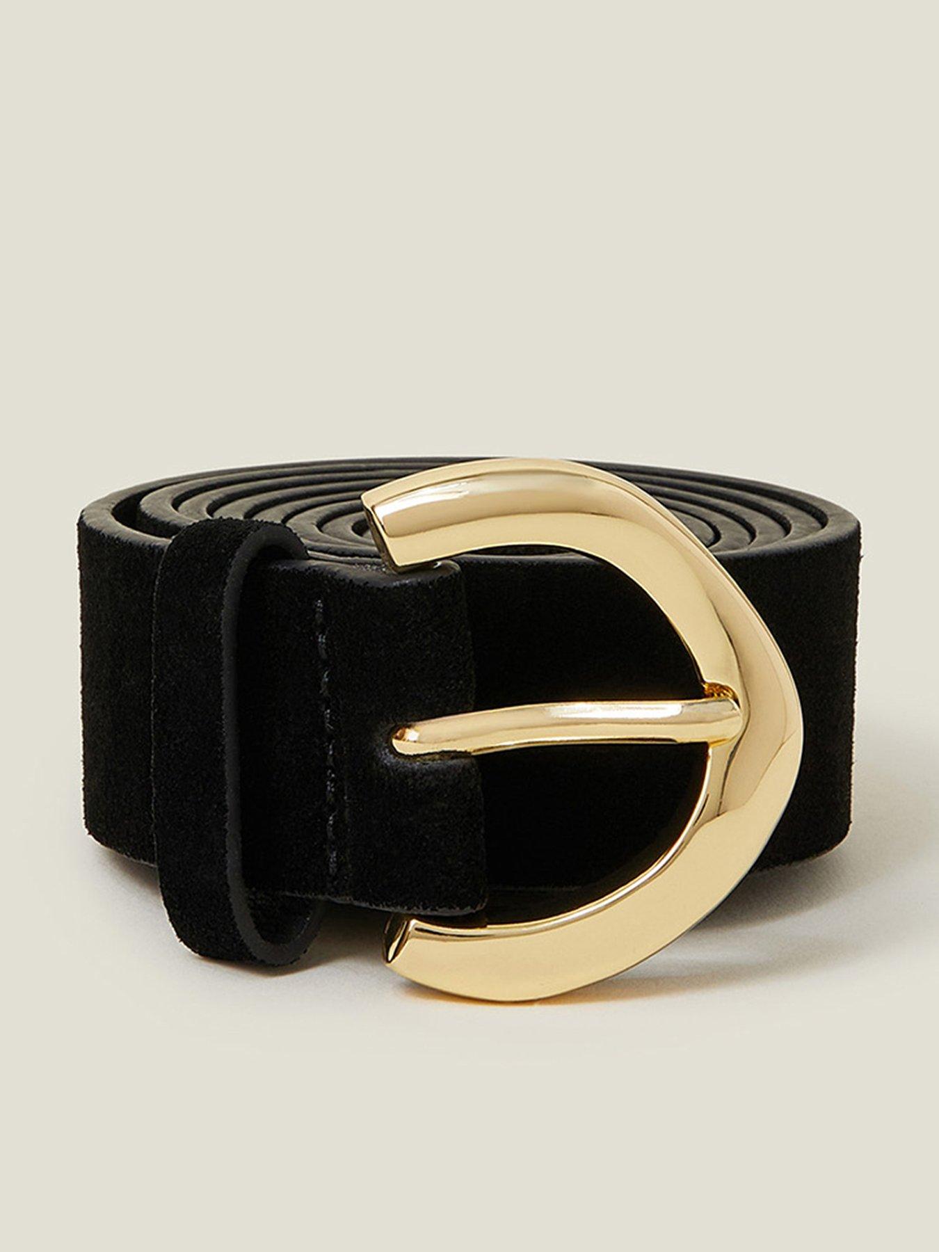 Image of Accessorize Suede Belt - Black
