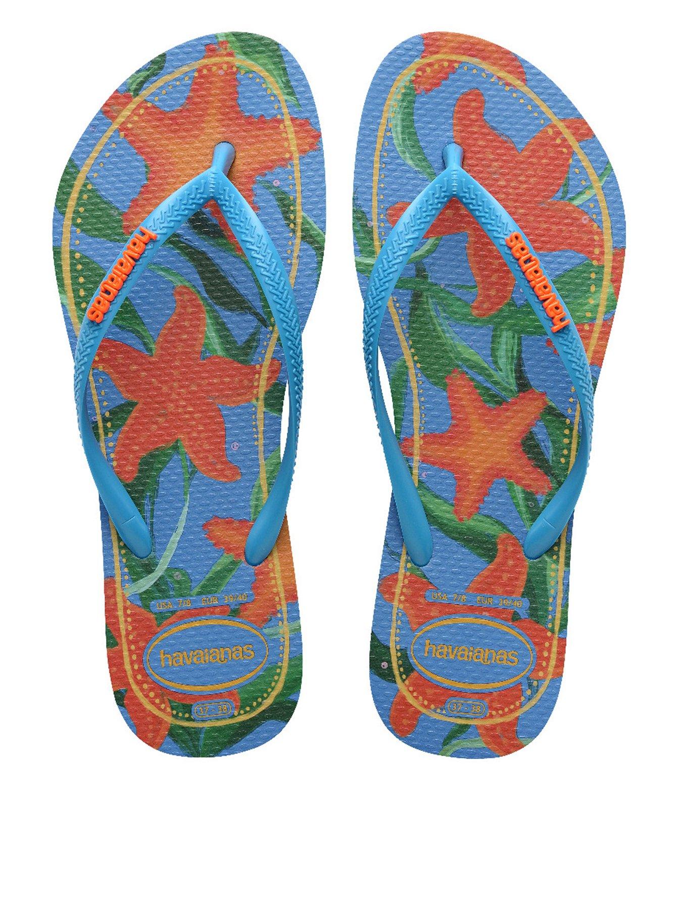 Havaianas Slim Tropical Flip Flop - Turquoise
