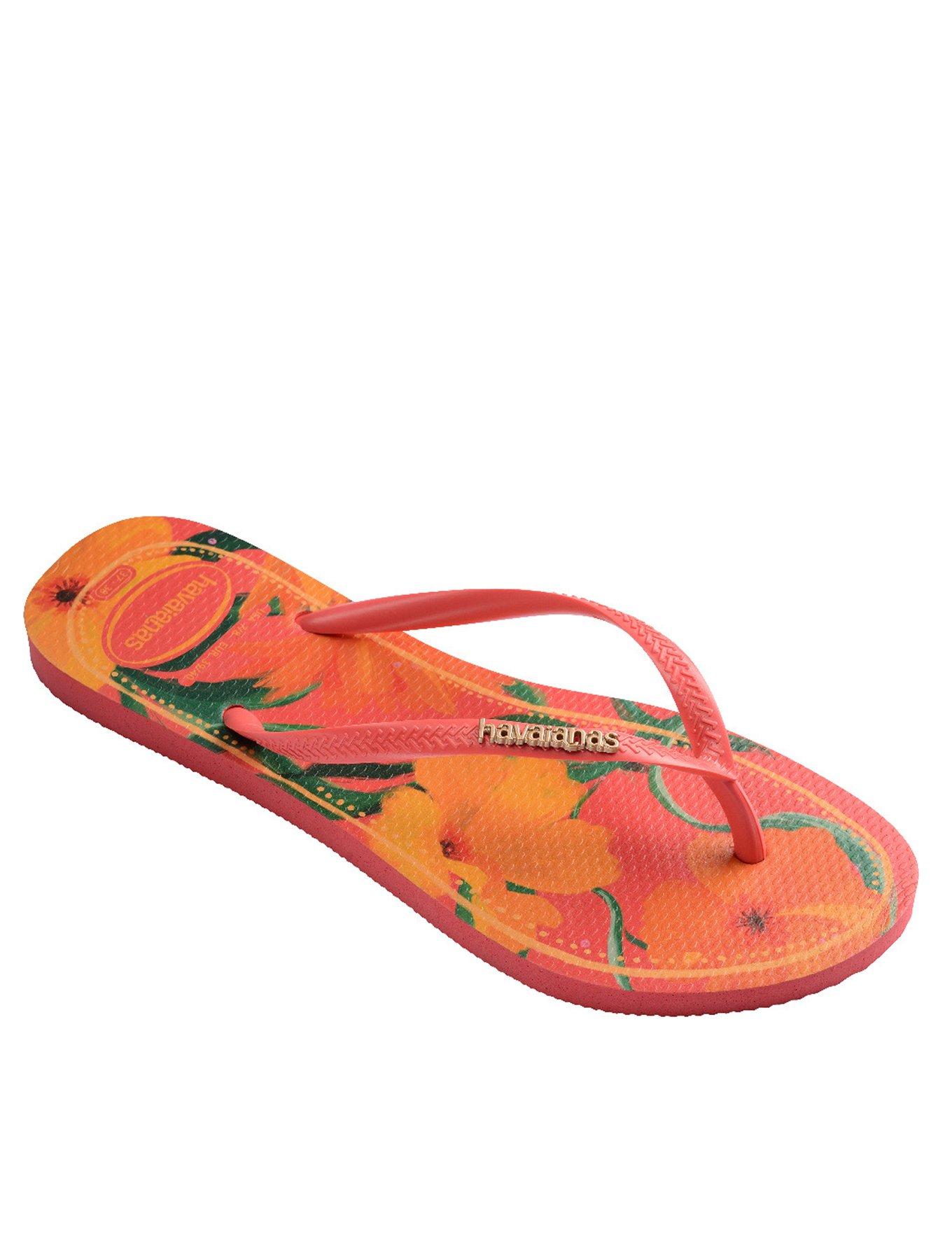 Image of Havaianas Slim Tropical Flip Flop - Tropical Coral