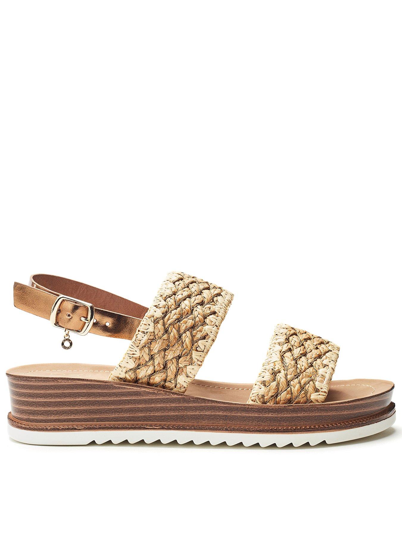 Moda In Pelle Kyraa Woven Sandals - Natural