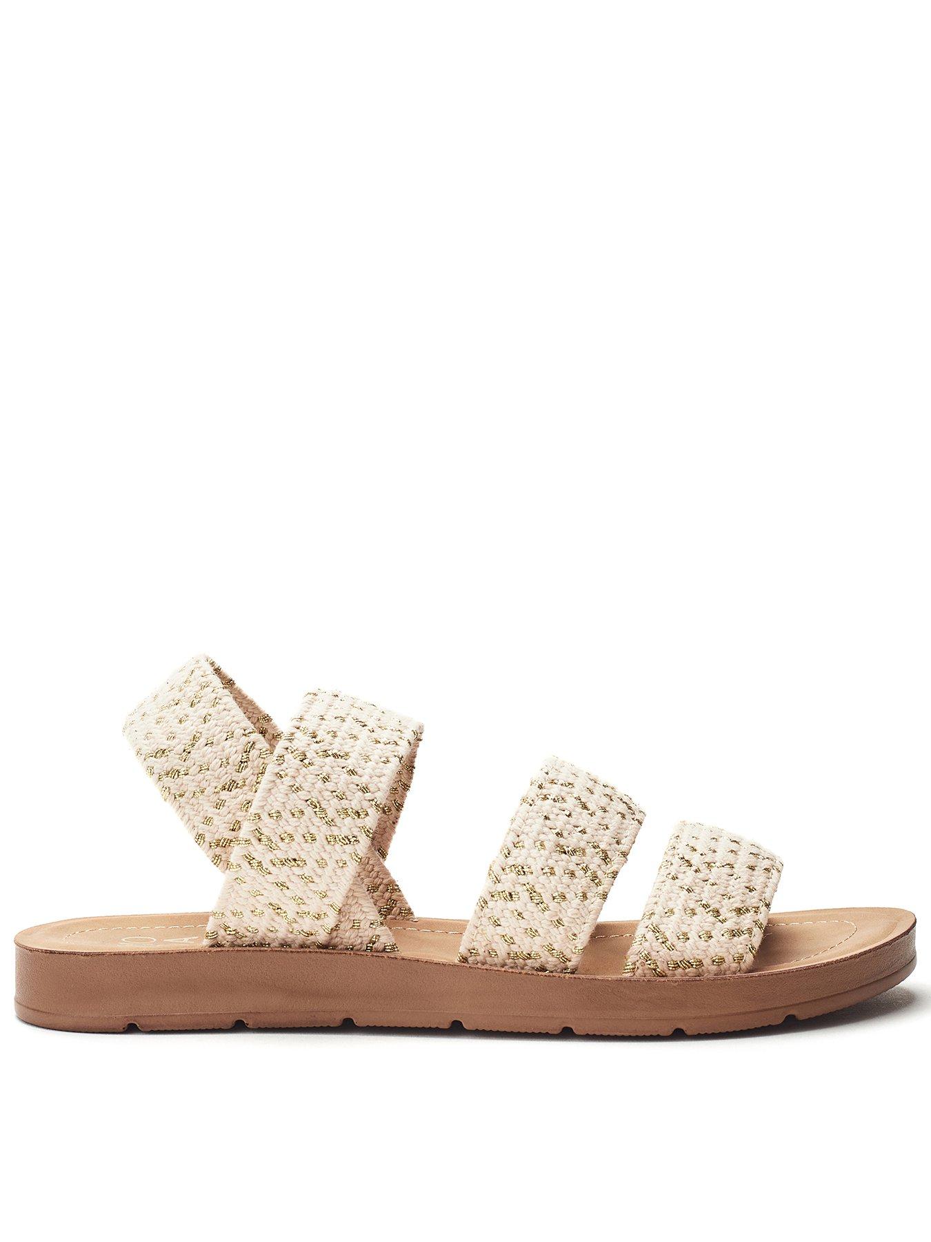 Moda In Pelle Kyomi Multi Strap Sandals - Cream