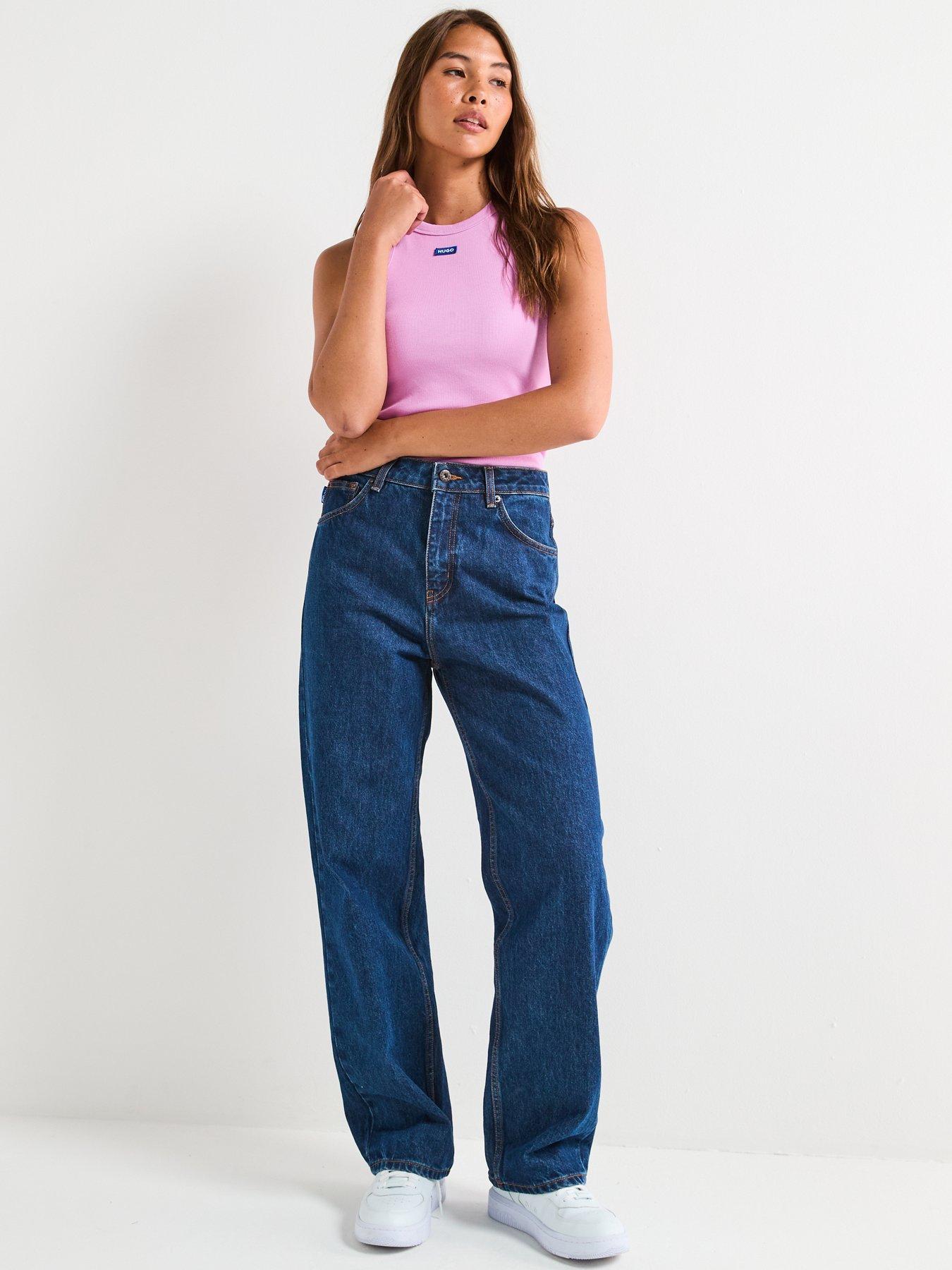 hugo-easy-tank-top-pinkdetail