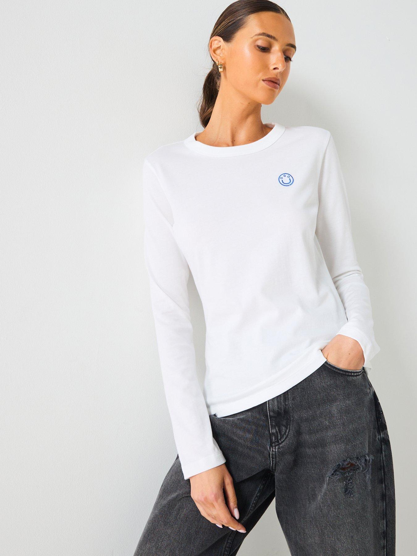 hugo-daliria-long-sleeve-jersey-top-white