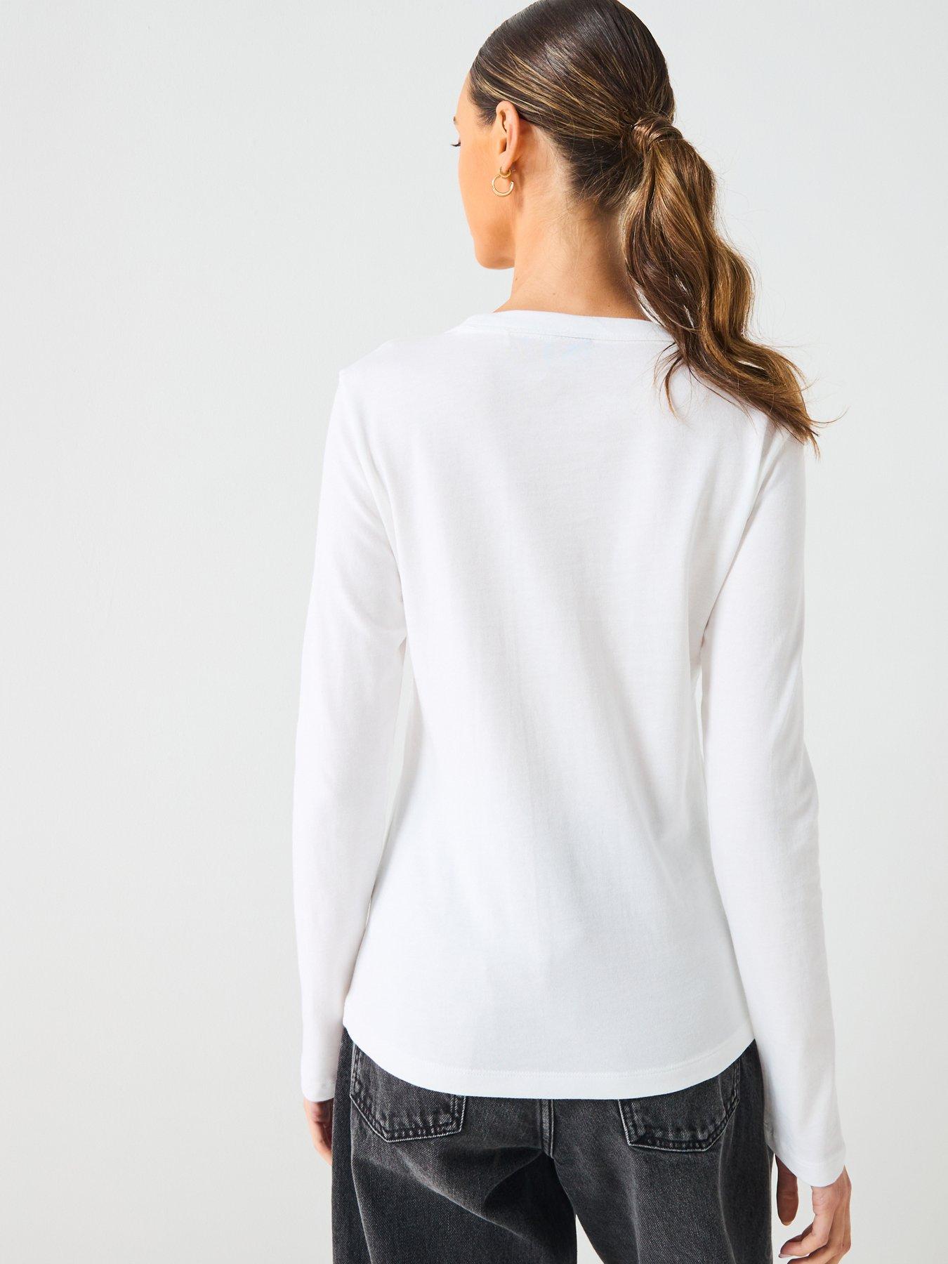 hugo-daliria-long-sleeve-jersey-top-whitestillFront