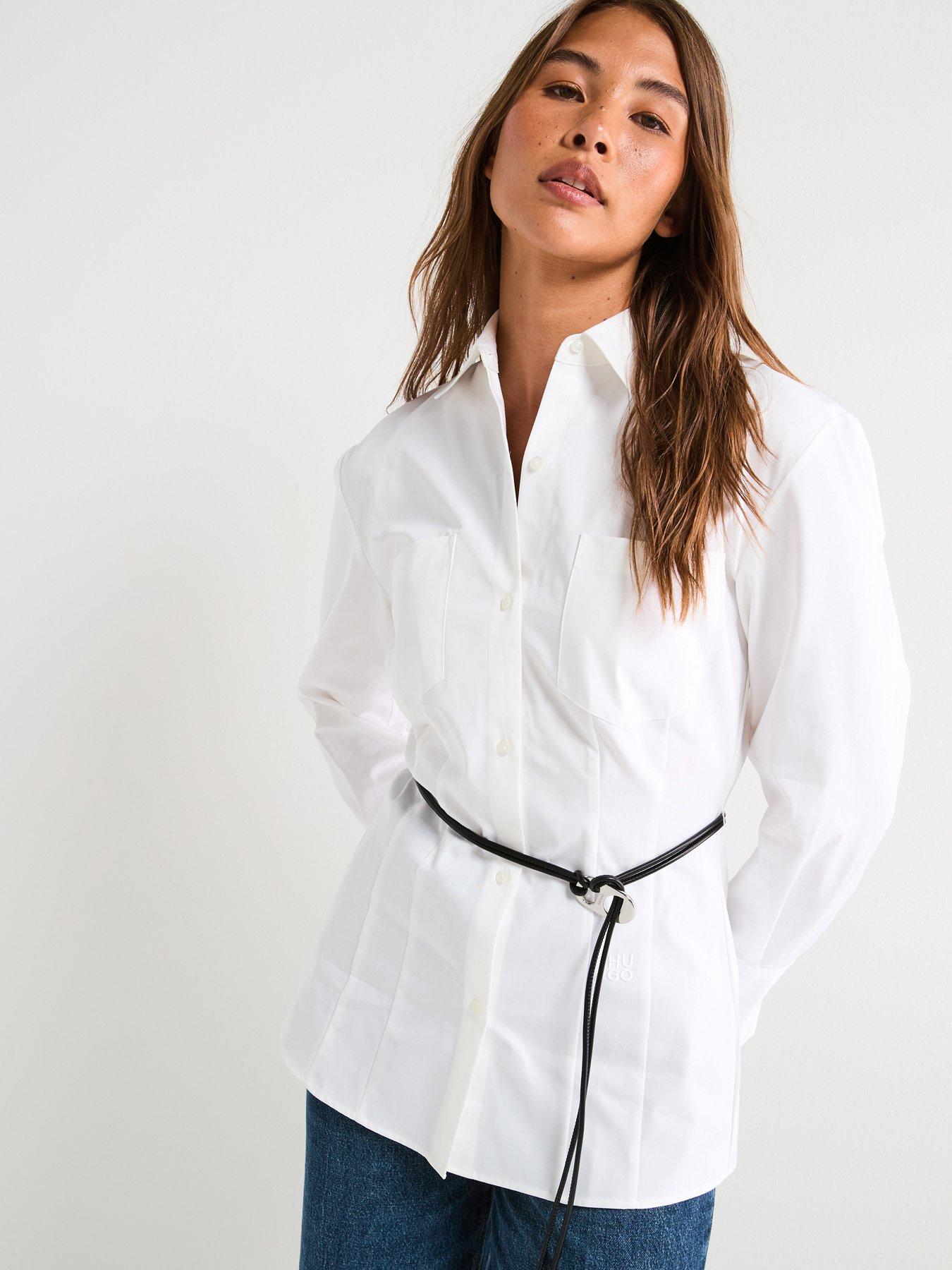 HUGO Everlee Shirt - White