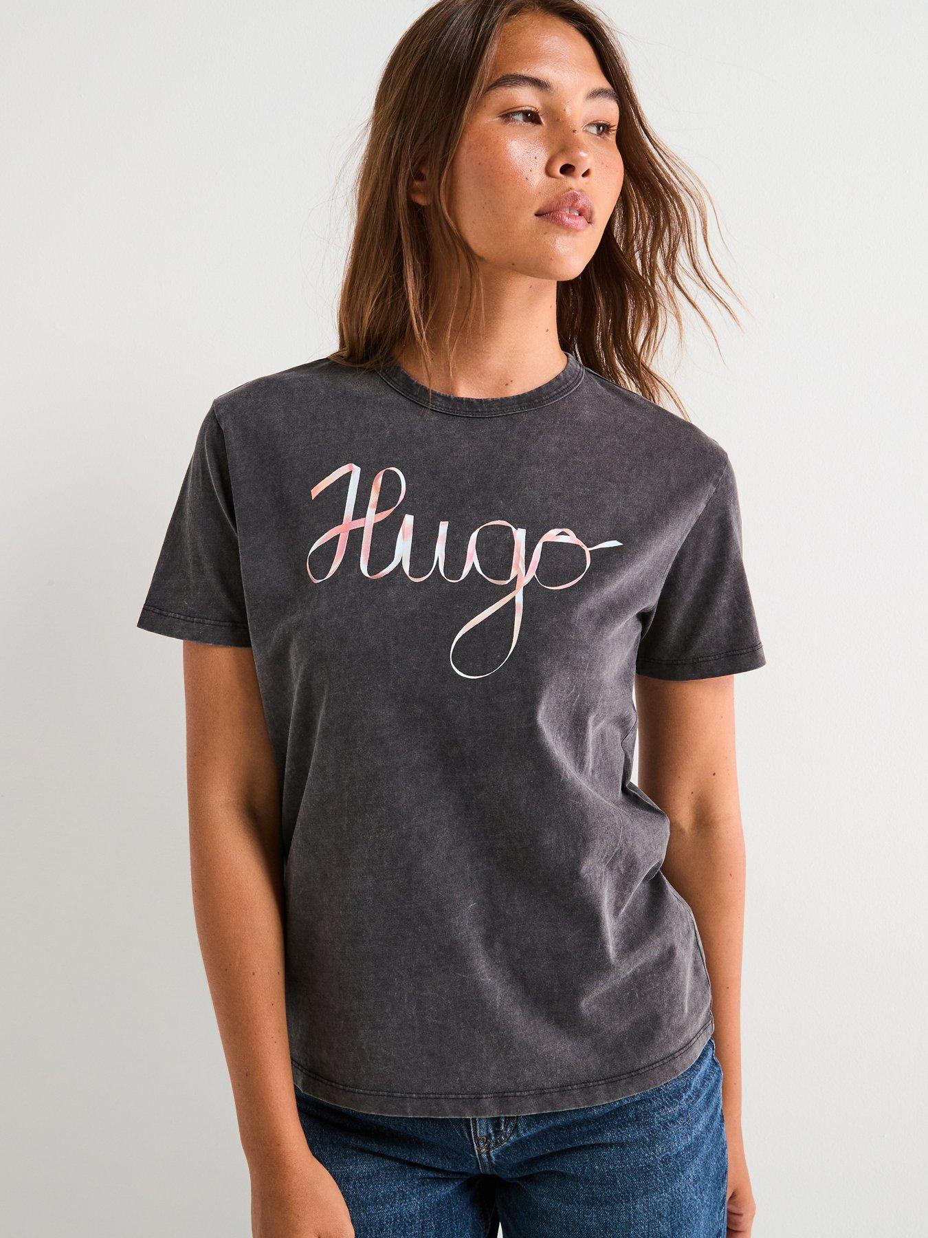 HUGO Damacia Logo T-Shirt - Black