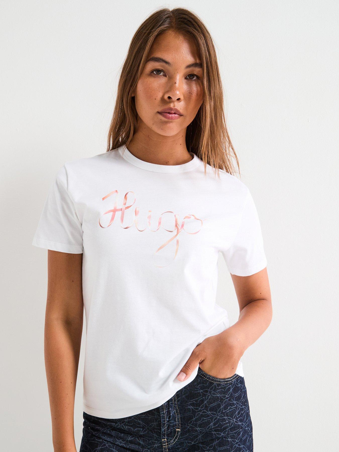 HUGO Damacia Logo T-Shirt - White