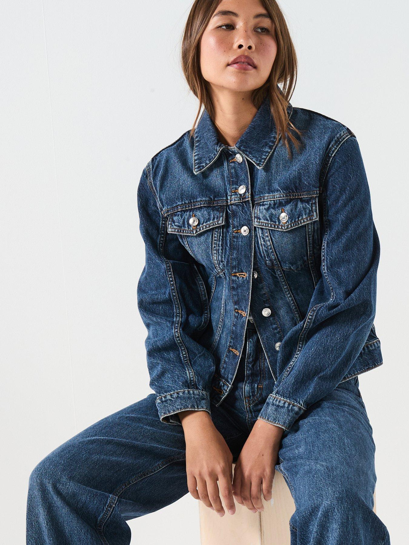 HUGO Gistine Denim Jacket - Blue