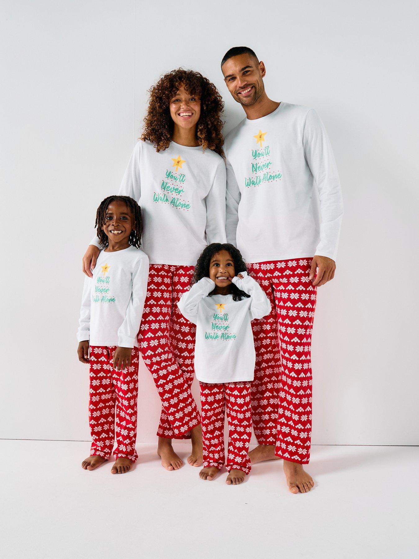Liverpool FC Baby Family Christmas LFC You'll Never Walk Alone PJ- Red/White