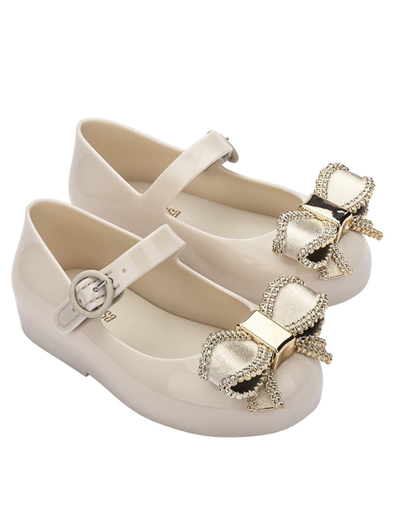 Image of Mini Melissa Girls Toddler Mini Melissa Sweet Love Bow Jelly Shoe Iv Bb