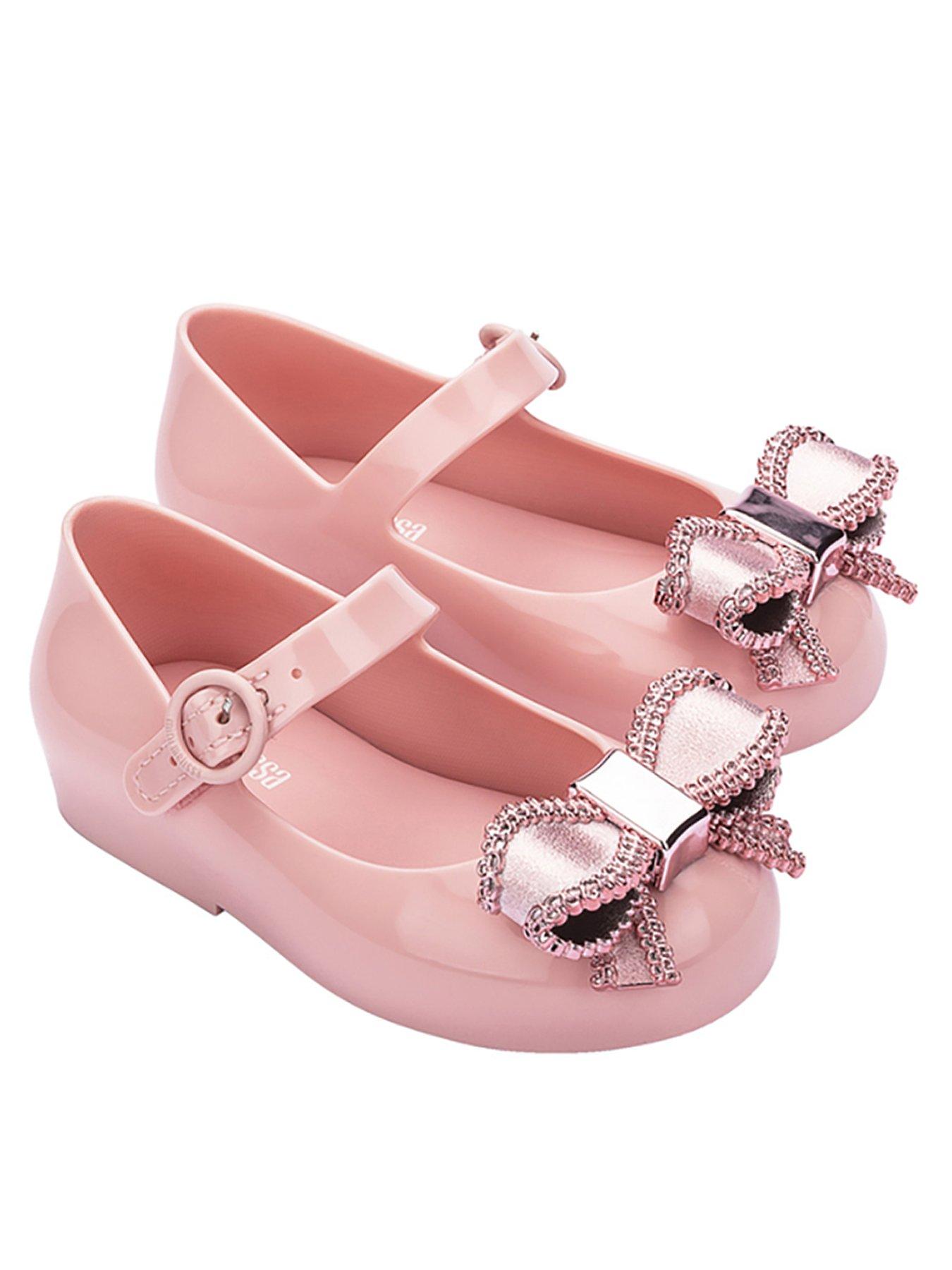 Image of Mini Melissa Girls Toddler Mini Melissa Sweet Love Bow Jelly Shoe Iv Bb