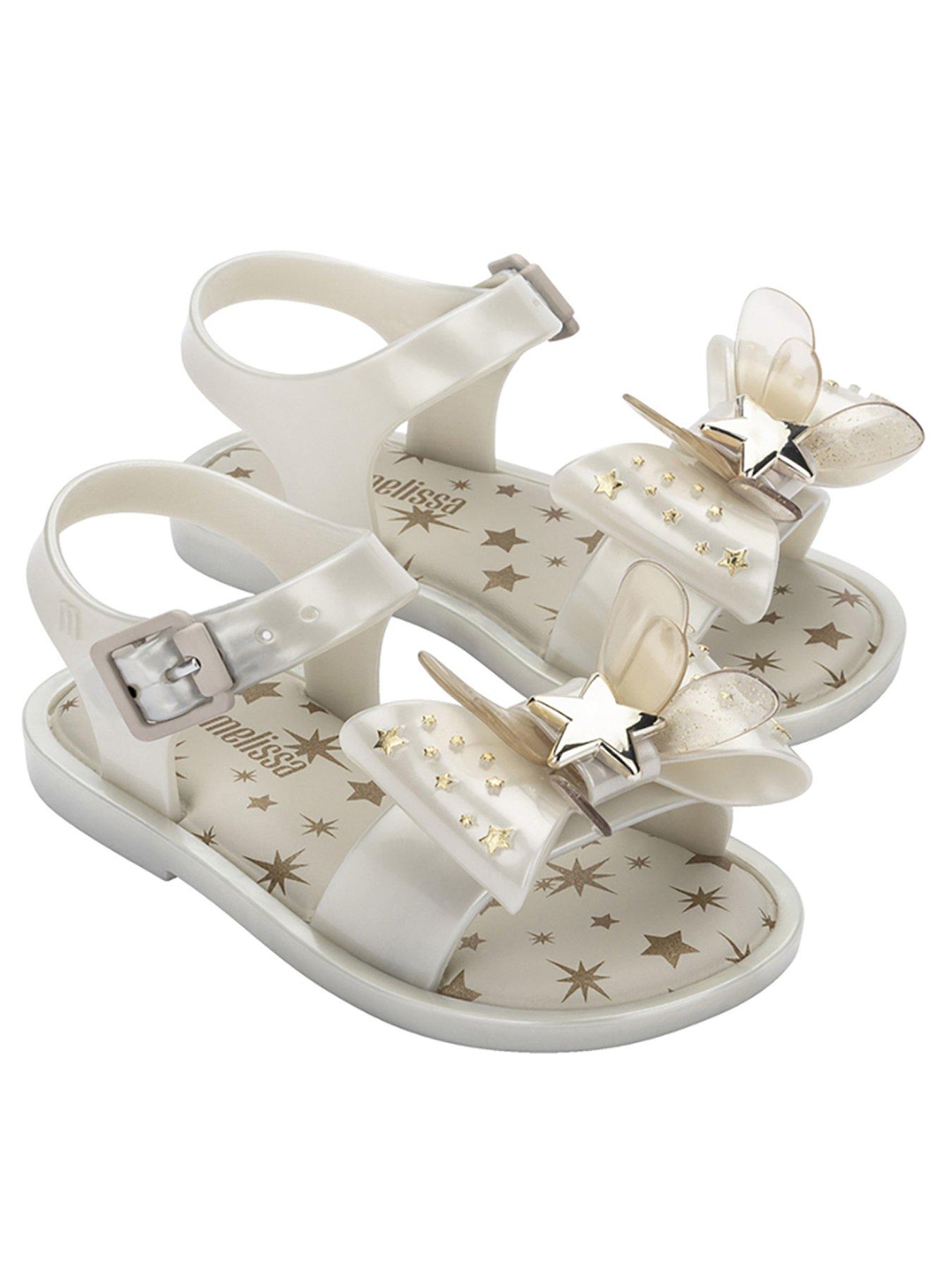 Image 1 of 2 of Mini Melissa Girls Junior Mar Jelly Sandal Stars - Beige