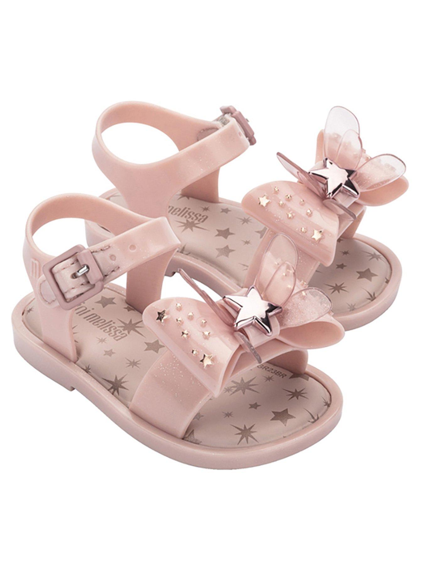 Image 1 of 2 of Mini Melissa Junior Mar Jelly Star Sandals - Pink