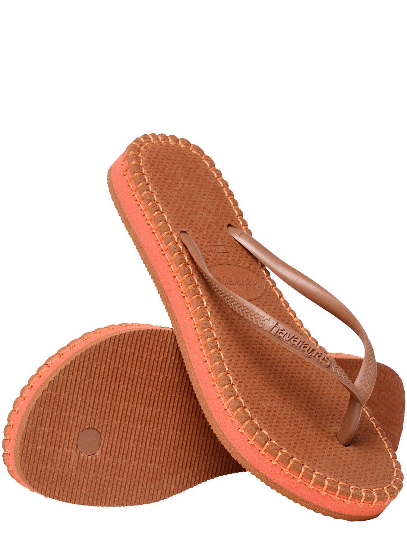 Image 5 of 7 of Havaianas Slim Flip Flop Flatform Loop - Rust