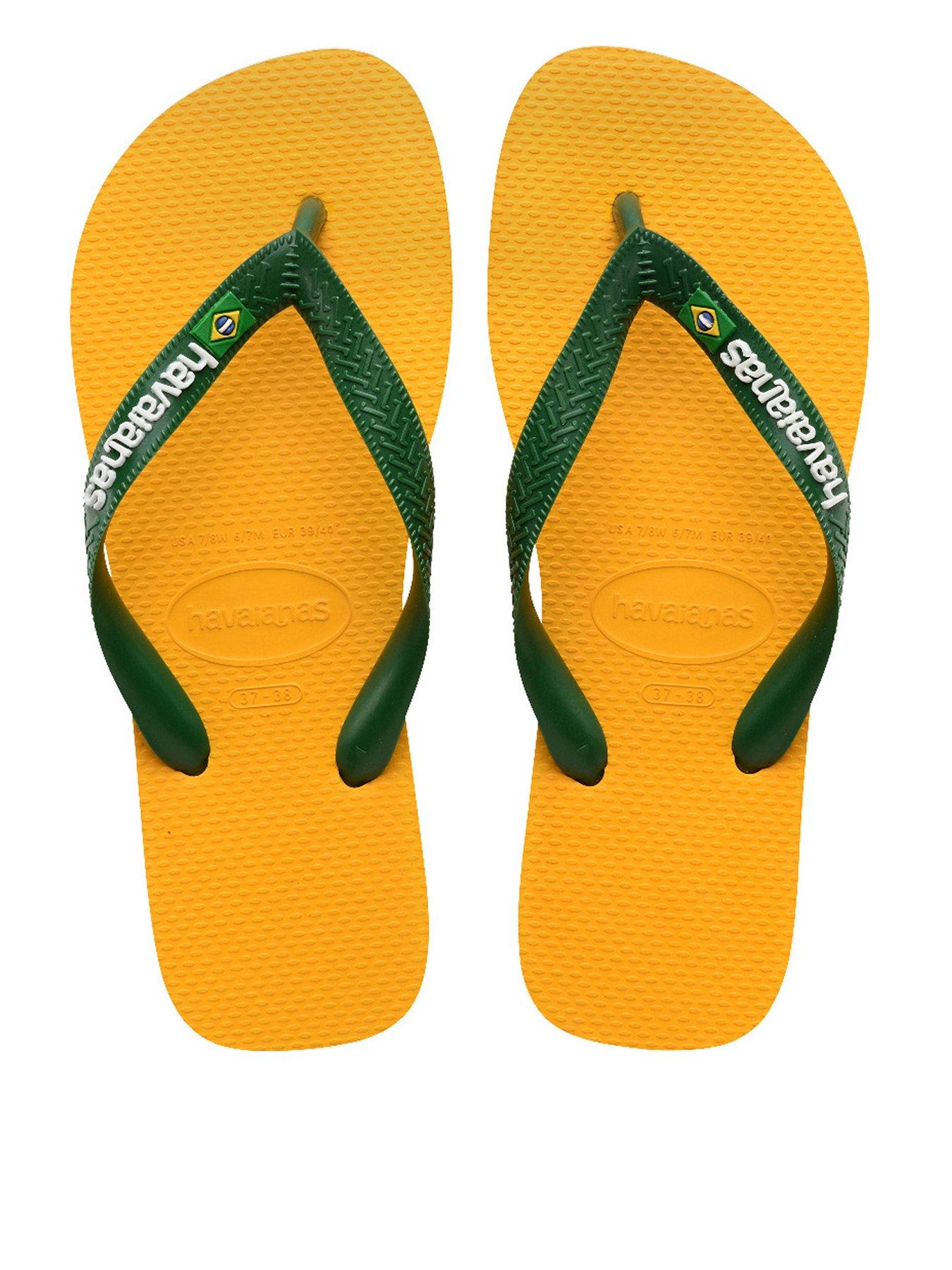 Havaianas Brasil Logo Flip Flop - Yellow