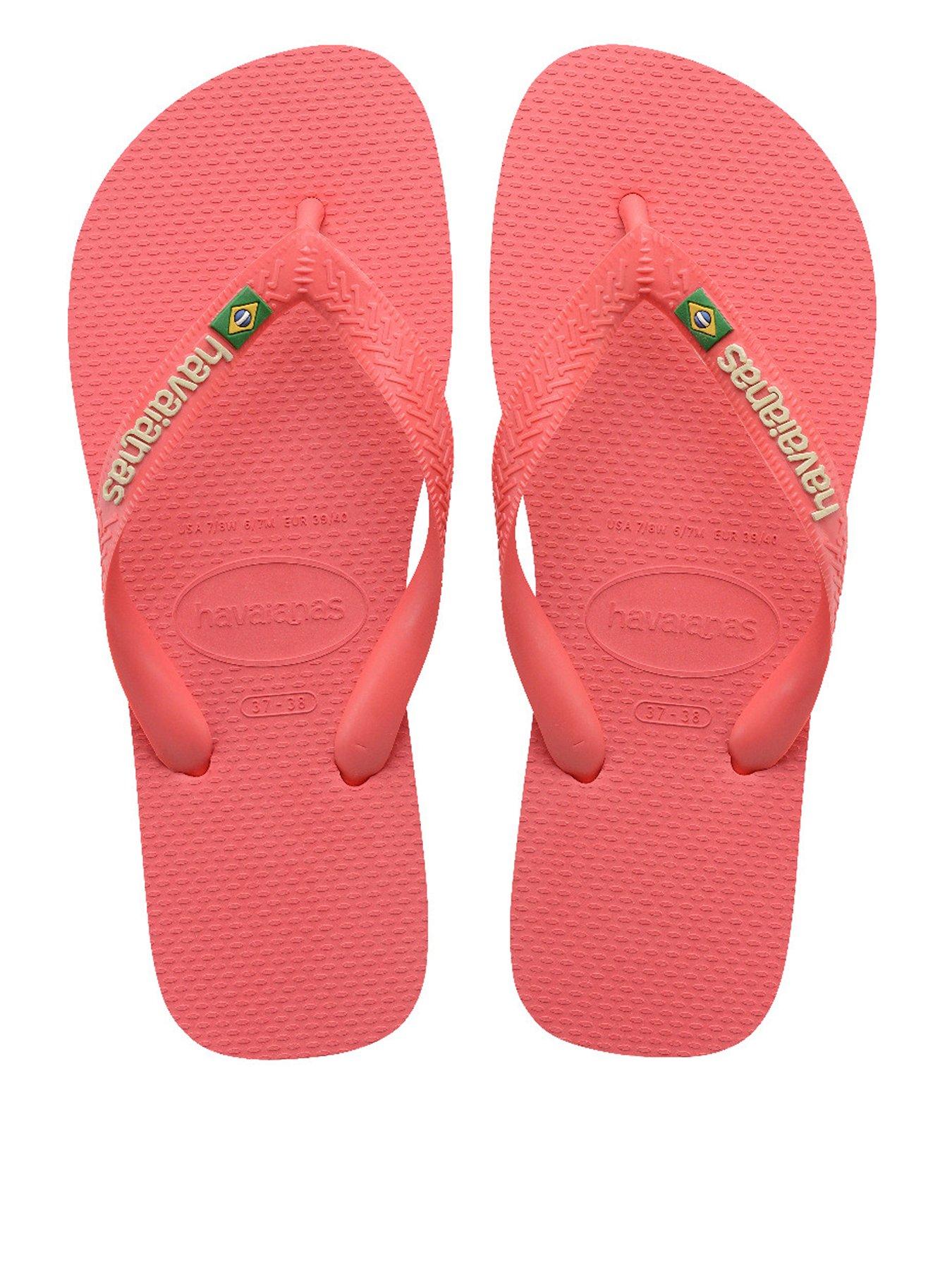 Havaianas Brasil Logo Flip Flop - Tropical Coral