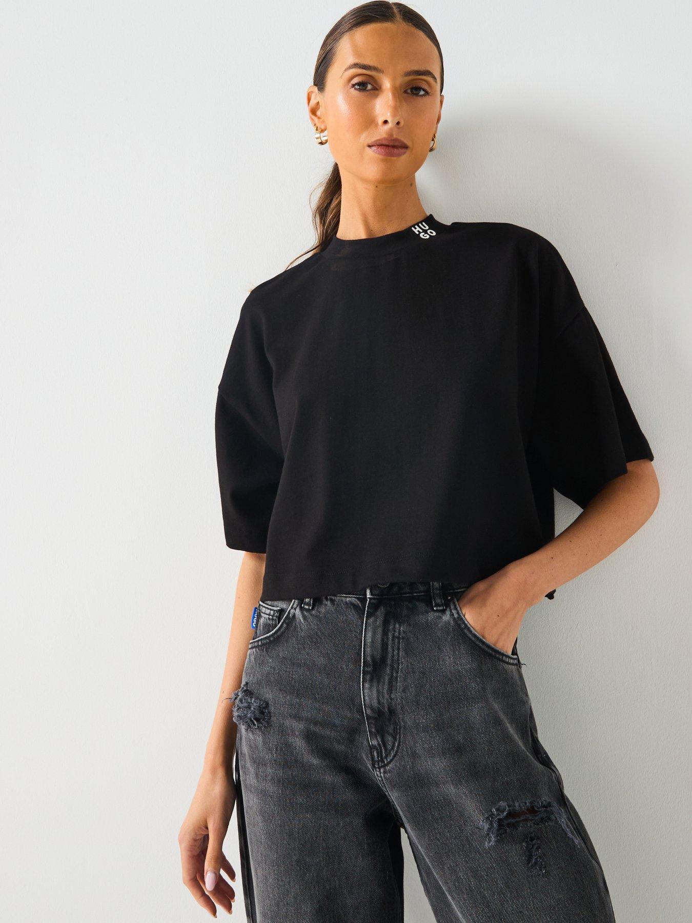 HUGO Damelody Logo T-Shirt - Black