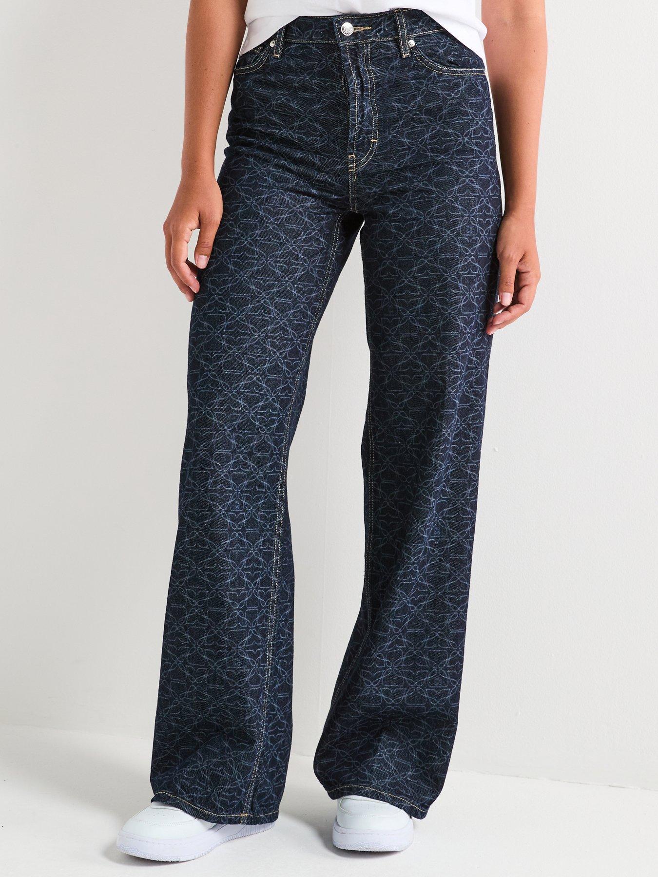 HUGO 937 Wide Leg Jean - Navy