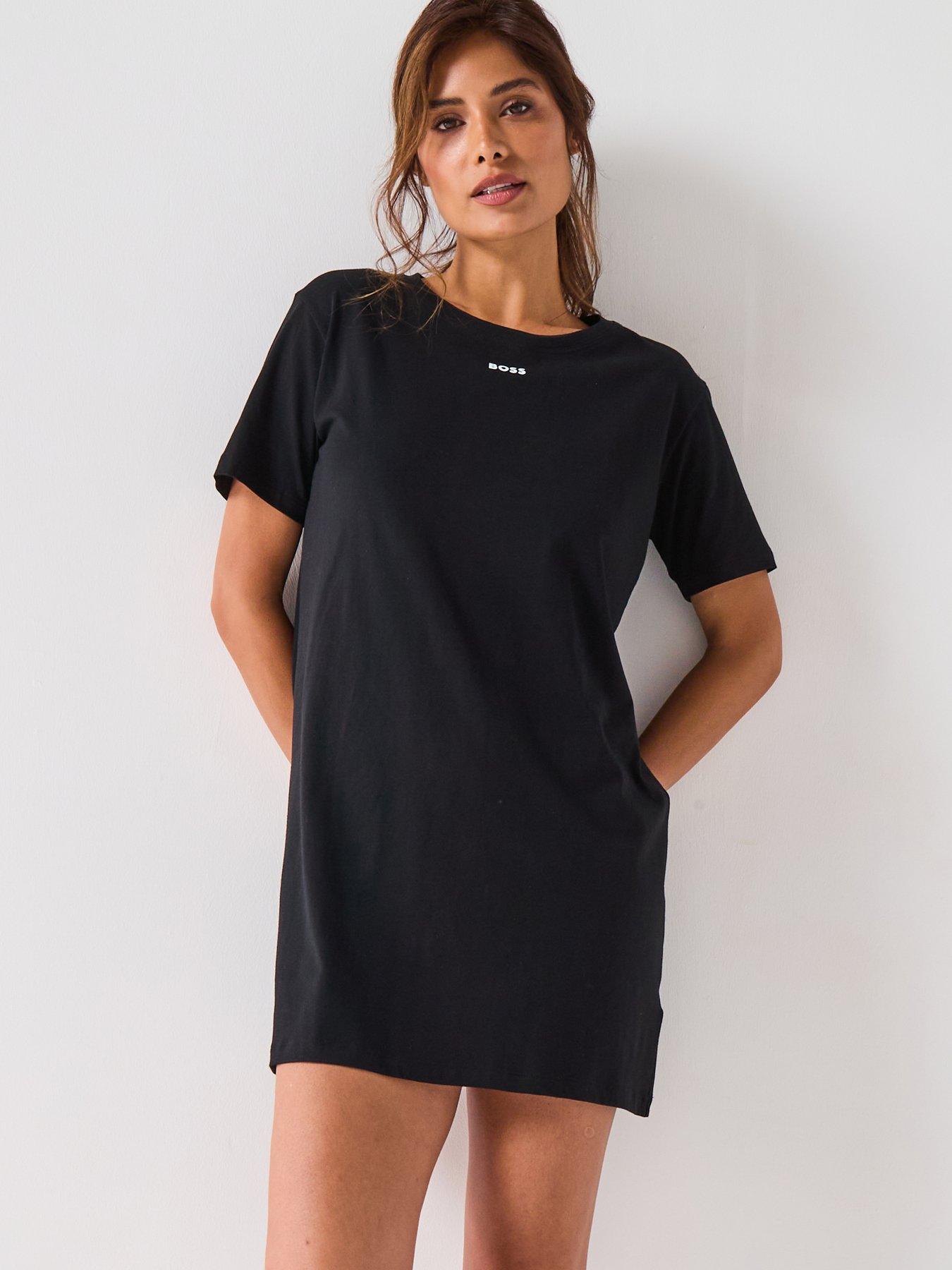 Image 1 of 6 of BOSS Nightdress - Black