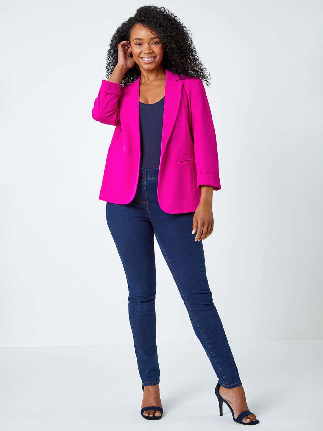 roman-petite-classic-stretch-blazer-pinkoutfit