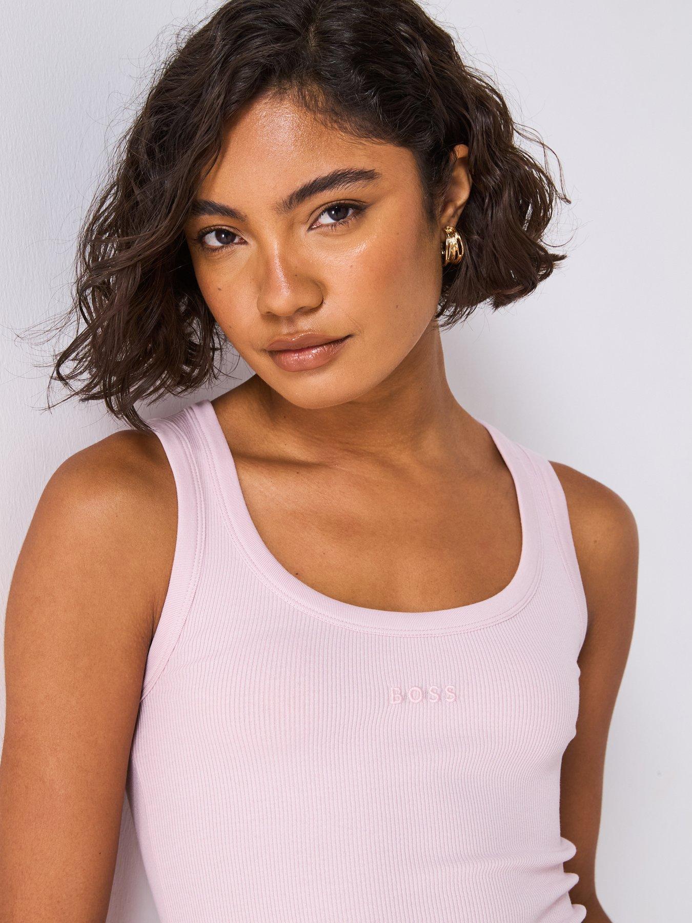 boss-ribbed-vest-pinkoutfit