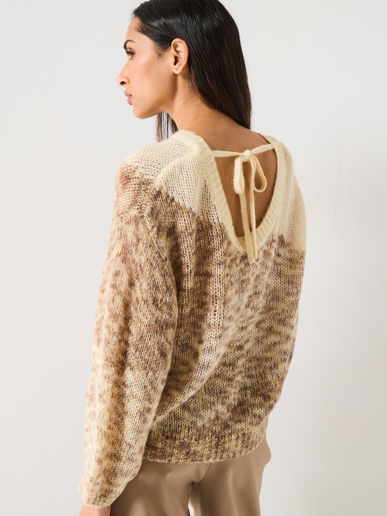 boss-long-sleeve-jumper-beigestillFront