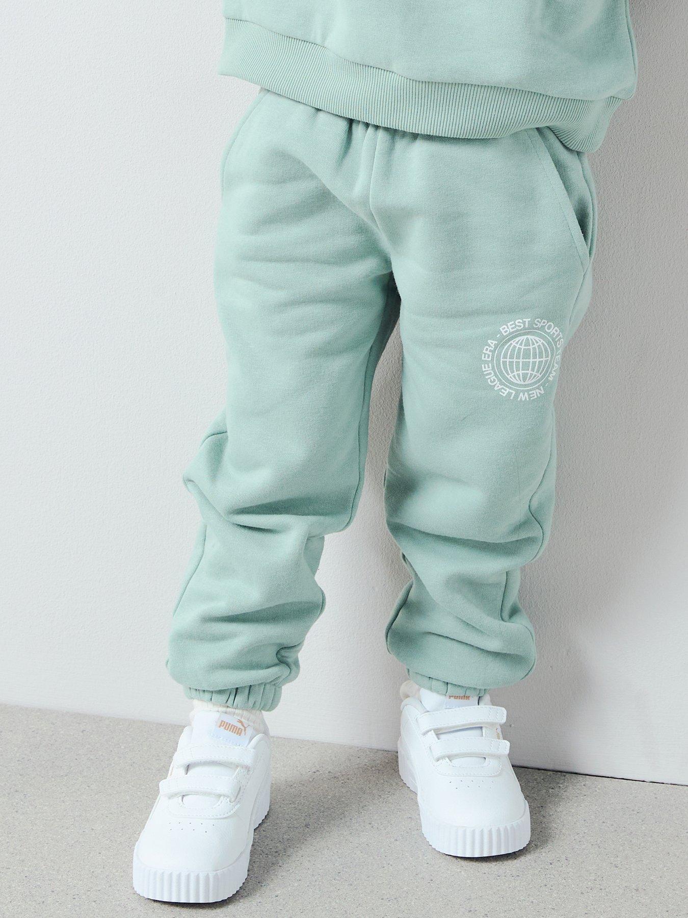 Mini V by Very Boys Circular Print Cuffed Joggers - Green