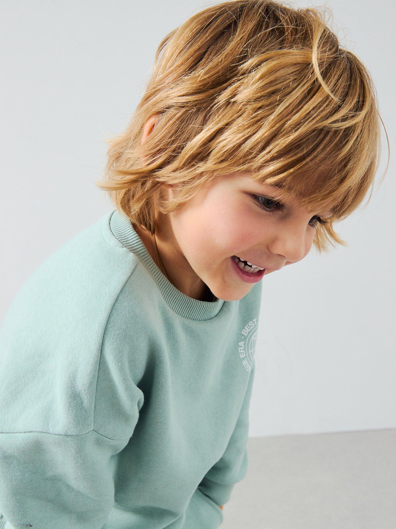 Image 2 of 6 of The Very Collection Boys Circle Placement Sweatshirt - Green