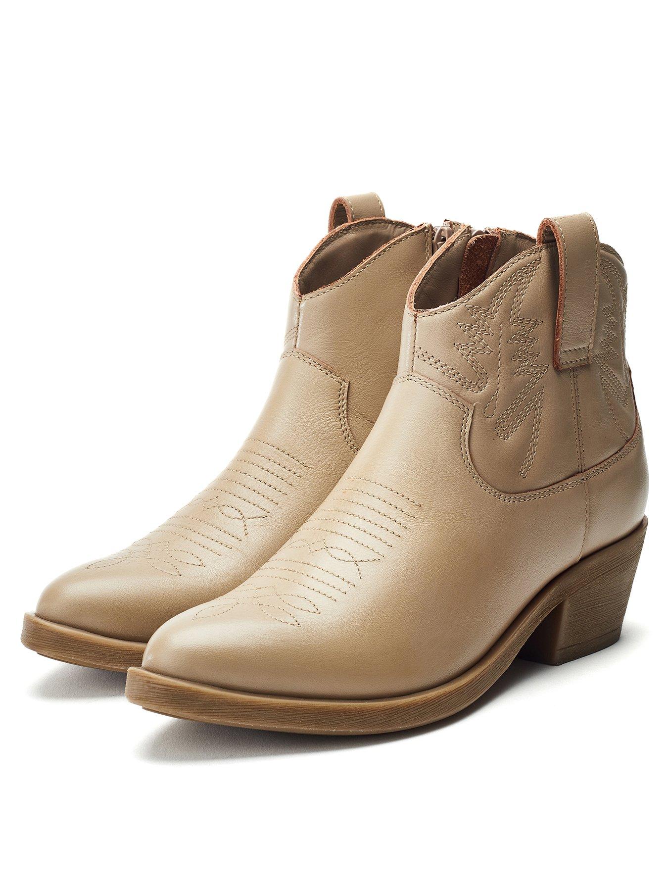 moda-in-pelle-bracknell-leather-western-boots-creamstillFront