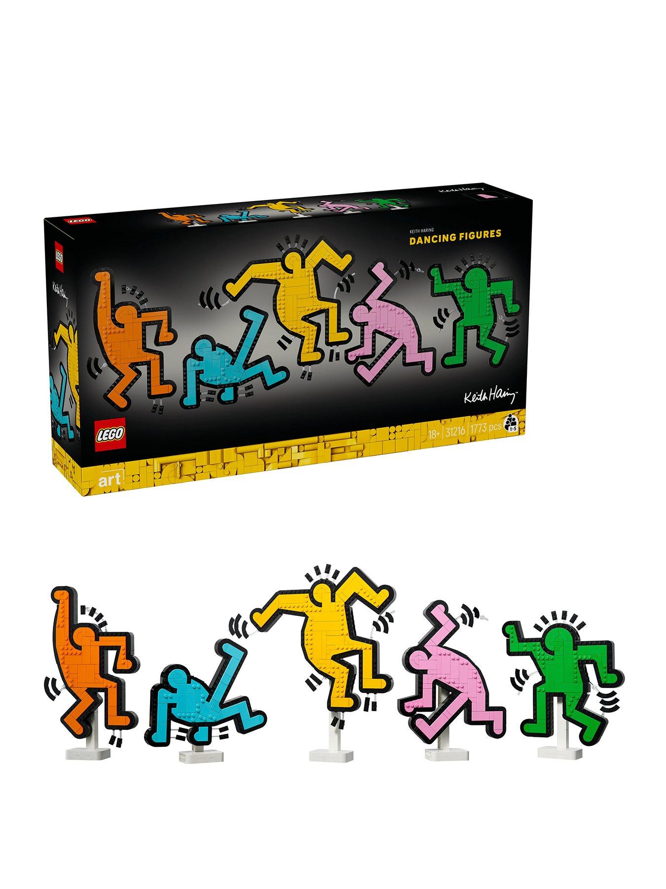 Image of LEGO ART Keith Haring – Dancing Figures Living Room Decor 31216