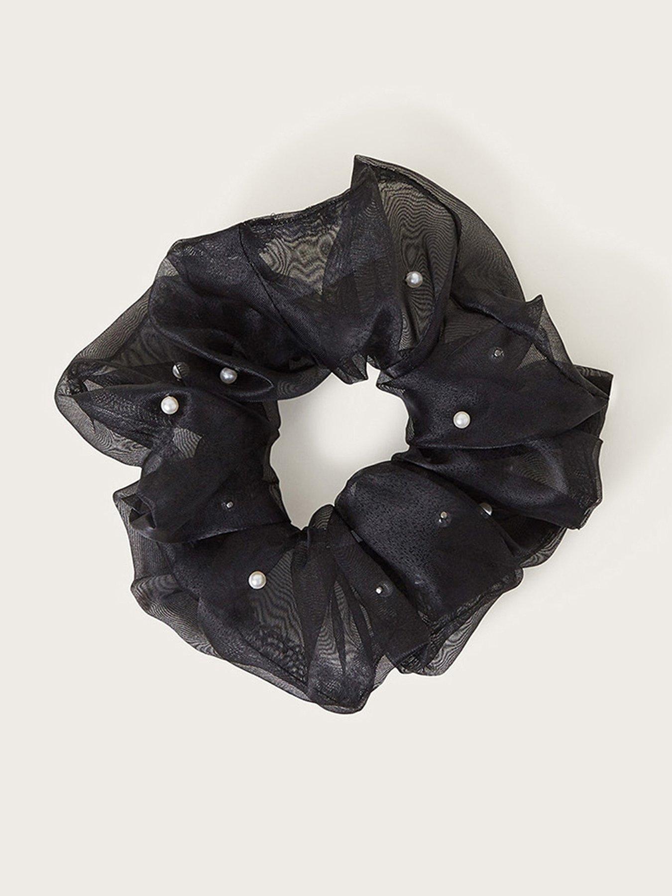 monsoon-girls-oversized-pearl-scrunchie-black