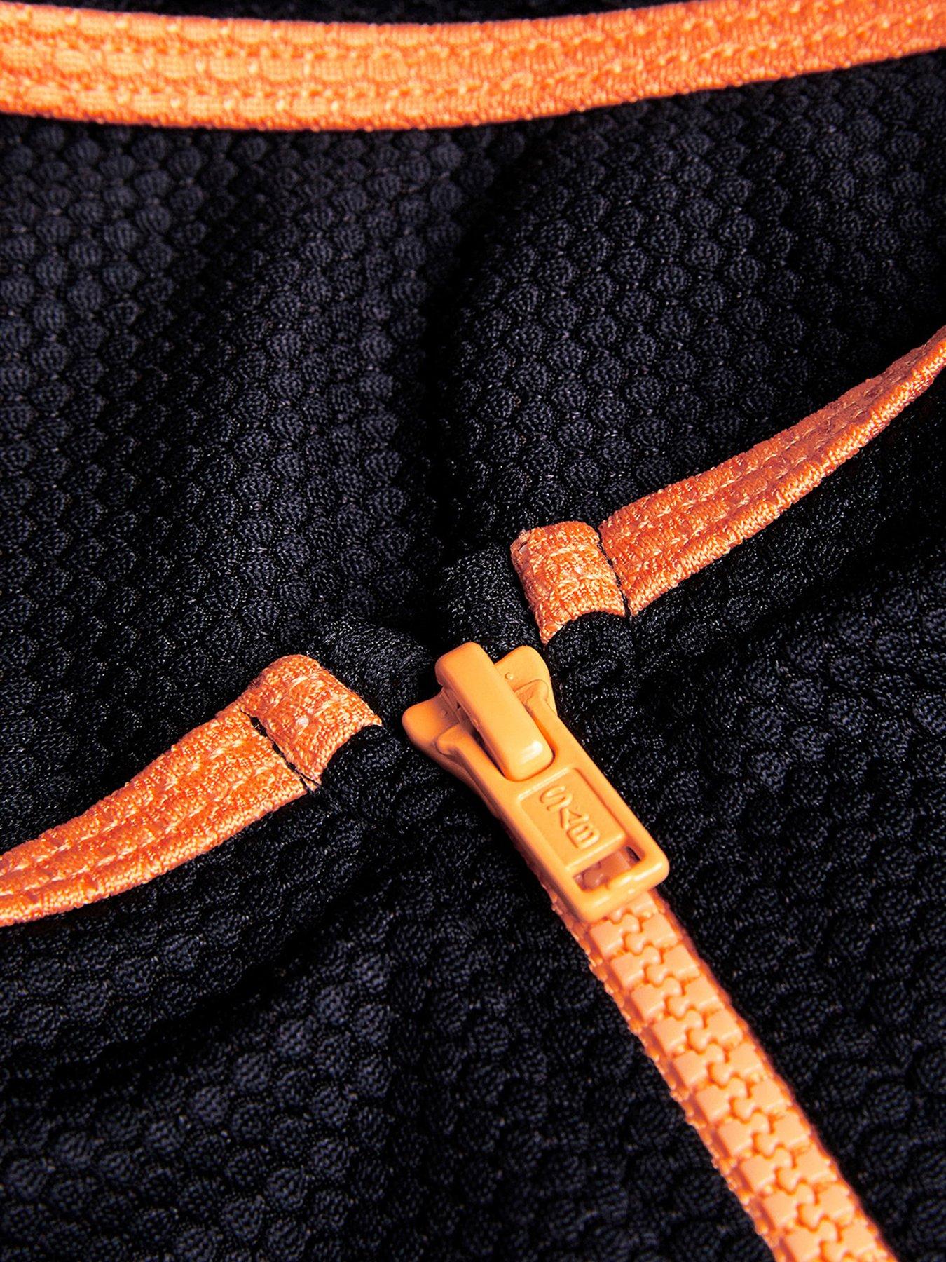 Image 3 of 3 of Monsoon Girls Sporty Bralette Bikini Set - Black/Orange