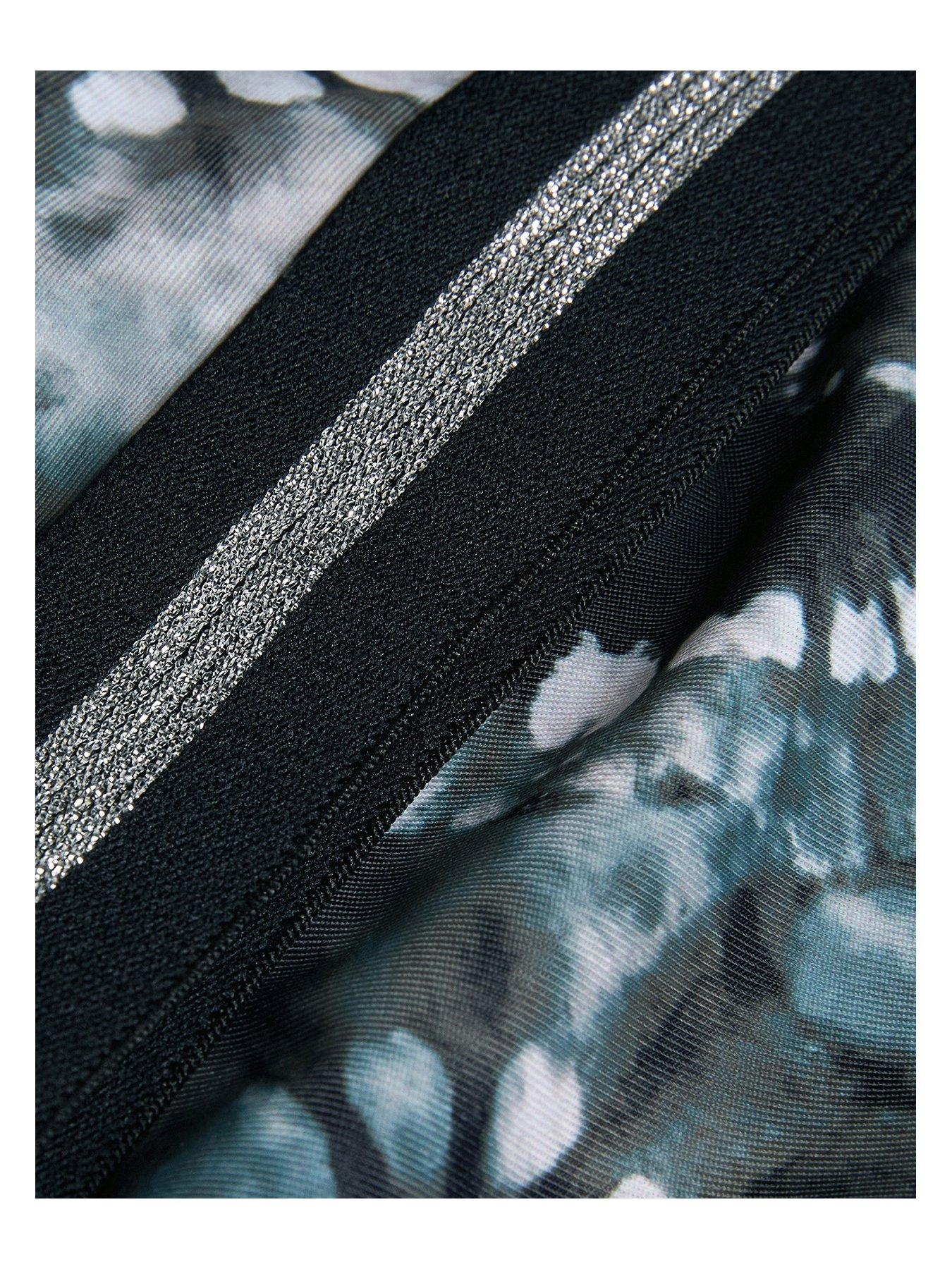 Image 3 of 3 of Monsoon Girls Mono Heart Tie Dye Bikini Set - Black