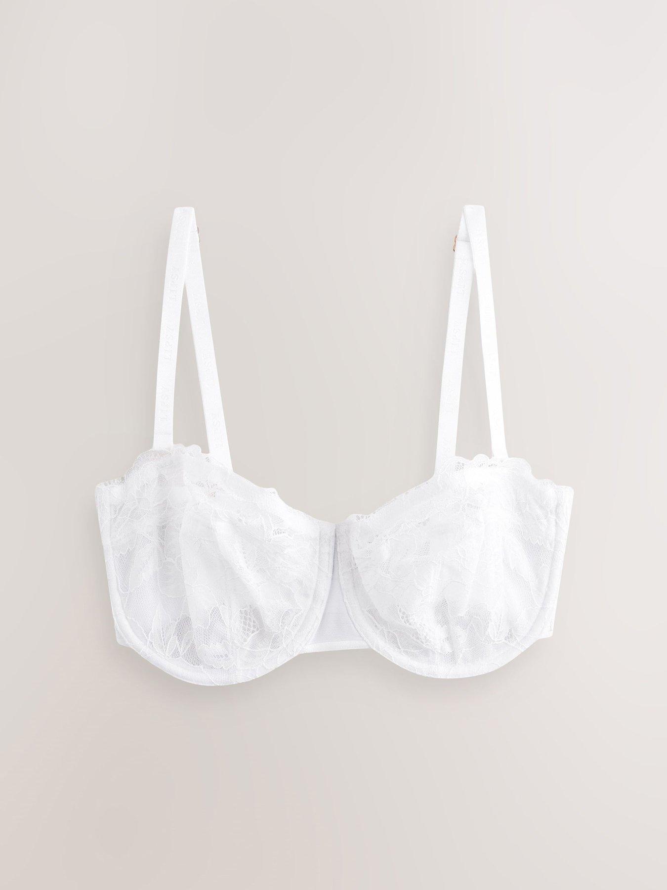 Image 5 of 6 of Lipsy Rose Lace Multiway Bra - White