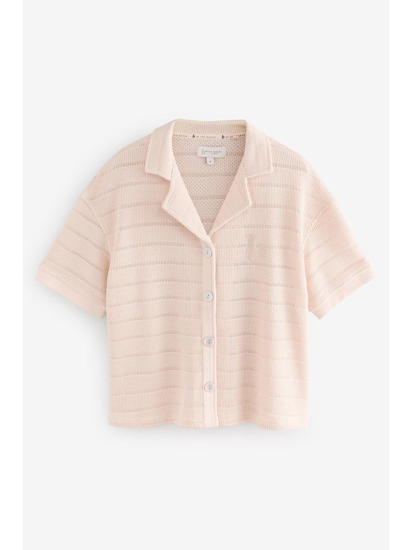 Image 2 of 5 of B By Ted Baker Button Through Knitted Pyjamas - Cream
