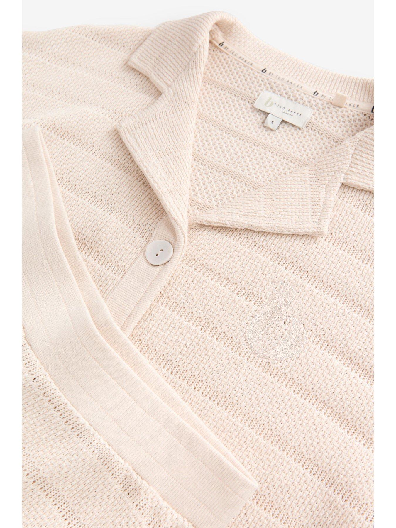 Image 4 of 5 of B By Ted Baker Button Through Knitted Pyjamas - Cream