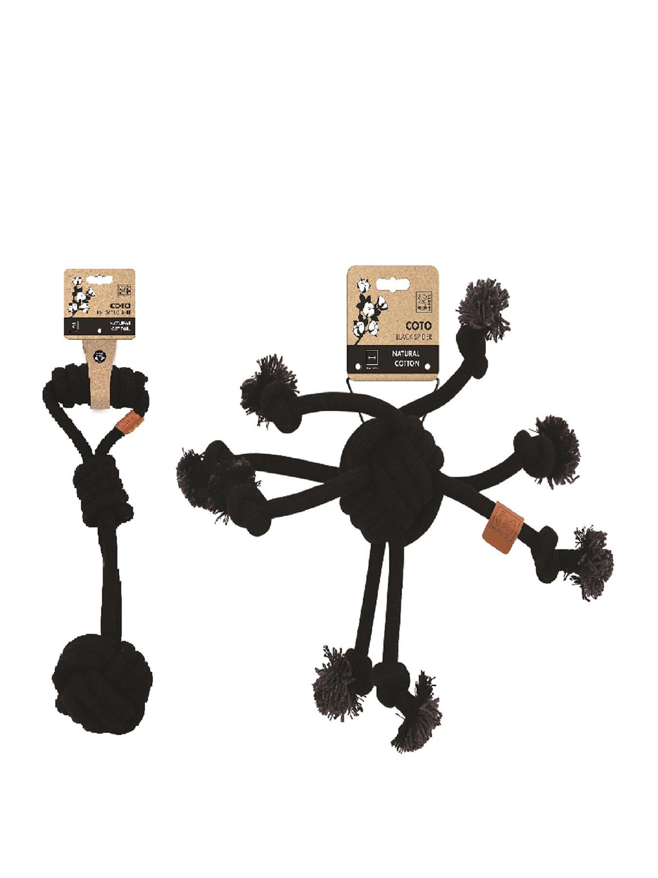 M-Pets Coto Black Spider 38Cm/ Coto Black Tug Ball 36Cm in One Colour